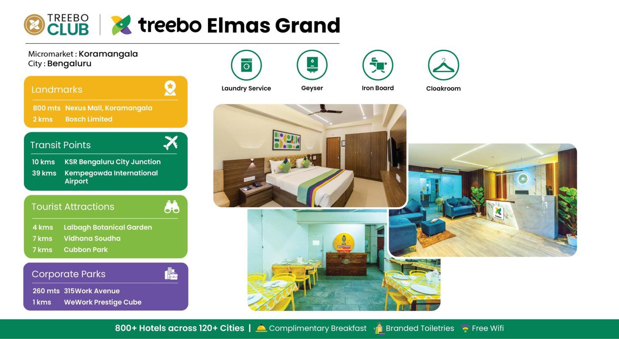 ホテル Treebo Elmas Grand バンガロール エクステリア 写真